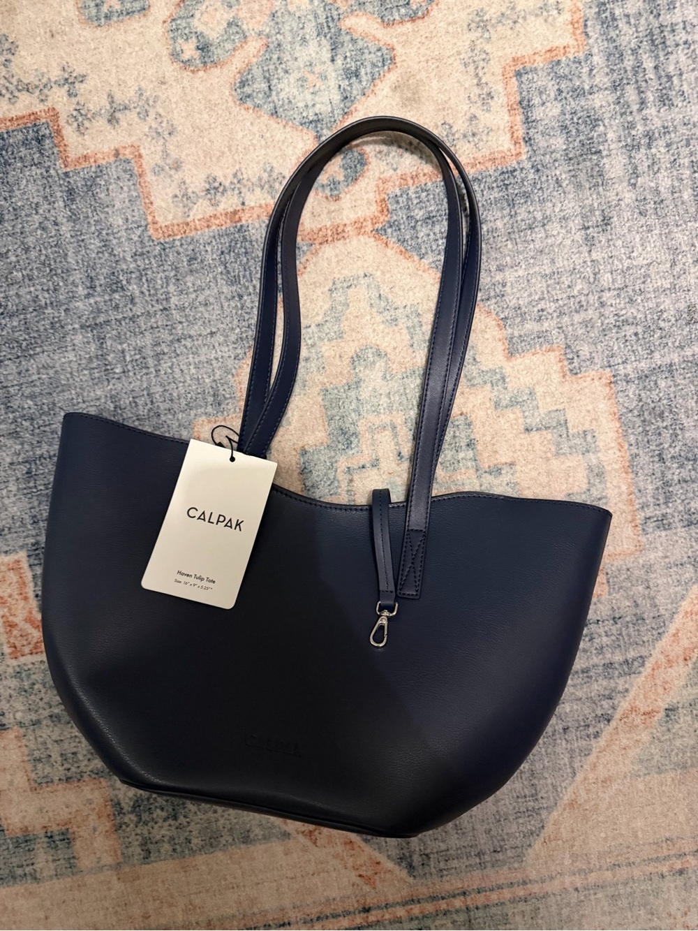 NWT CALPAK Haven Tulip Tote in Navy